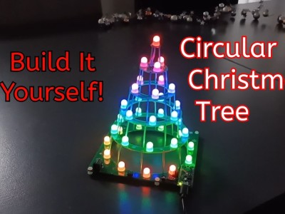 Assemblage de l'arbre de Noël Elektor à LEDs RGB