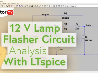 Analyse de circuit avec LTSpice : Clignotant pour lampe 12V