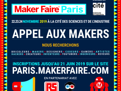 Maker Faire Paris 2019 : appel aux makers