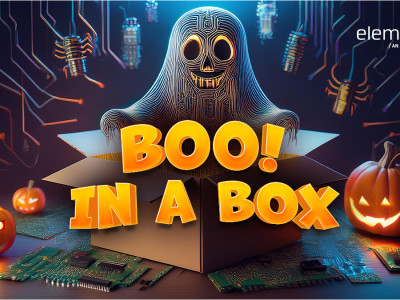 Concours de conception sur le thème d’Halloween par la communauté element14 
 