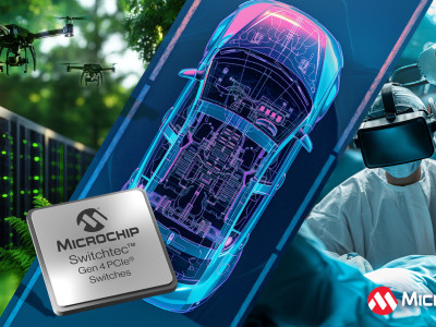 Microchip Technology lance la nouvelle famille de commutateurs Switchtec PCIe Gen 4.0