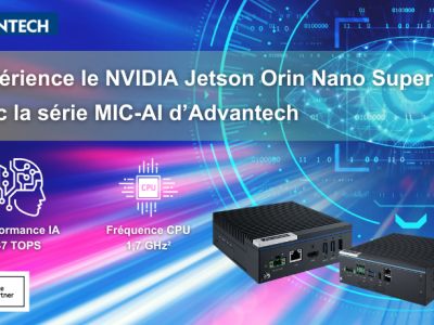 Capacités IA optimisées avec le Super Mode de la série Jetson Orin Nano par Advantech