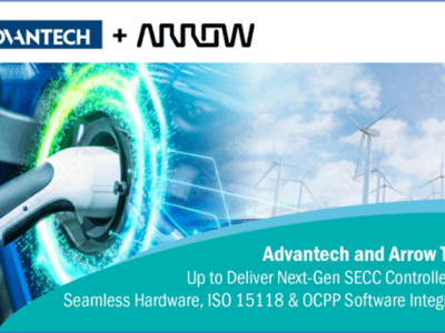 Recharge intelligente : Advantech et Arrow unissent leurs forces pour simplifier l’infrastructure des véhicules électriques