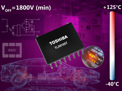 Un nouveau relais Toshiba pour des batteries de voitures électriques plus sûres et plus performantes