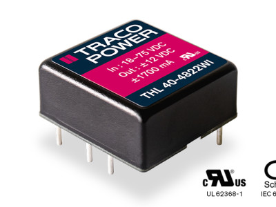 THL 40WI de Traco Power – Le convertisseur CC/CC 40 W compact qui allie performance et économie