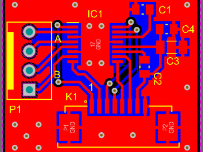 Figure-4 Figure-4, A top layer view of the PCB board