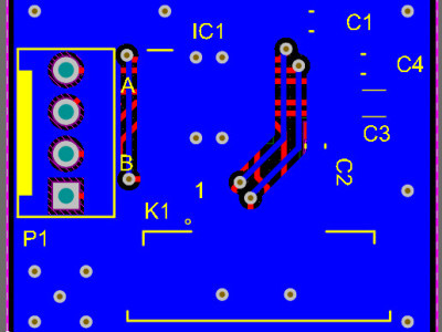 Figure-5 Figure-5, A bottom layer view of the PCB board