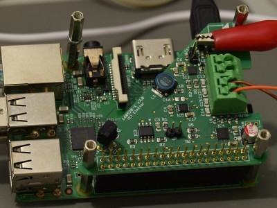 PCB 160520-1 v2.0 mounted on RPi PCB 160520-1 v2.0, FM Radio Receiver mounted on RPi