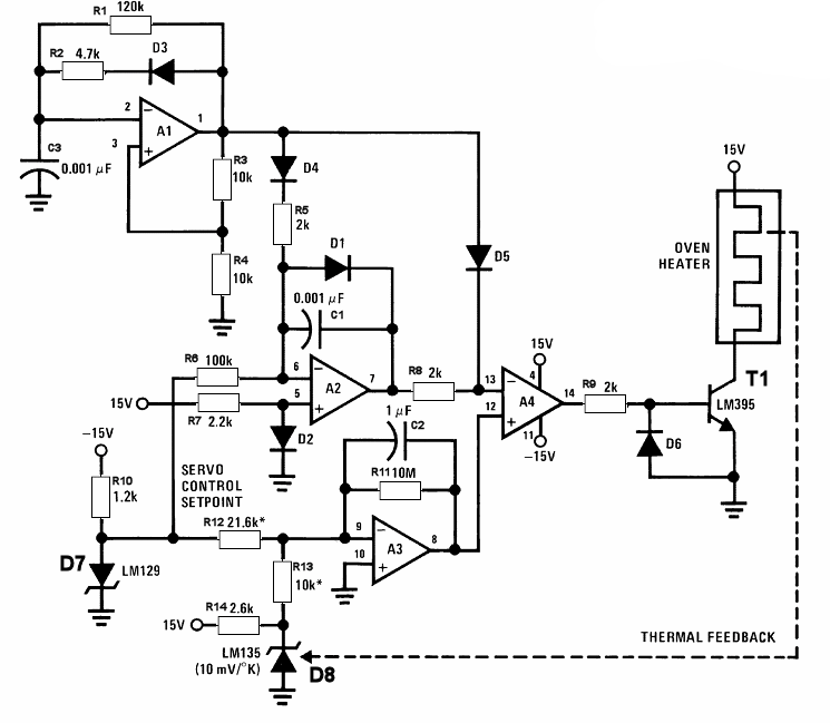 controllo per riscaldatore con OP-AMP a FET