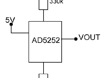 AD5252 - Potenziometro digitale regolabile