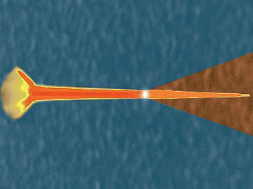 Nanogolfgeleider stuurt foton de goede kant op