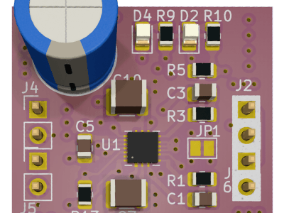 Breakout bord voor een 5-A DC motorstuurprogramma