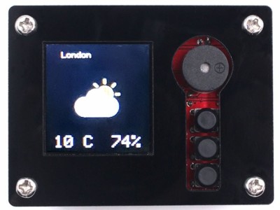 MakerFabs DIY ESP32 SmartClock Kit met weersvoorspelling