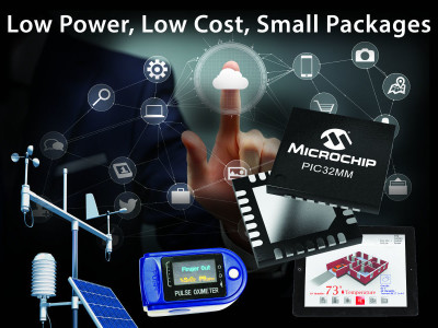 Energiezuinige PIC32MM-serie van Microchip