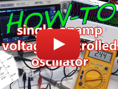 Bouw een spanningsgestuurde oscillator met maar één opamp