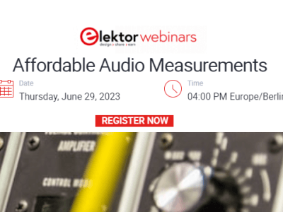 Webinar: Affordable Audio Measurements (29 juni)