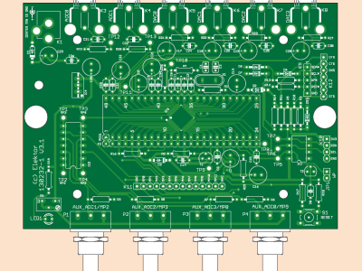 Schakeling: ADAU1701 Universeel Audio DSP-board