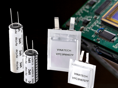 Hybride supercapacitor in pouch-behuizing