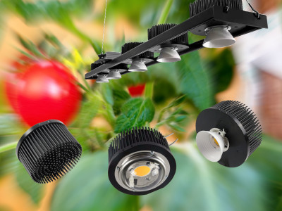 Geoptimaliseerd koellichaam voor COB-groeilampen