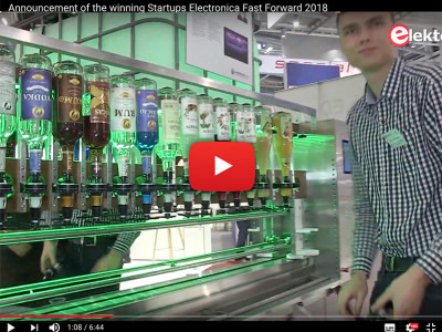 Robot-barman: eervolle vermelding bij Fast Forward op de beurs Electronica