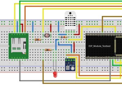 scematic how to wire the ESP32 and the sensors