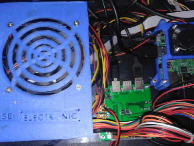 The set The ATX-PSU, the controler and the RPI