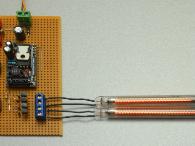 Test setup for IN-9 tubes Escaped From The Labs - Initial setup for testing IN-9 tubes