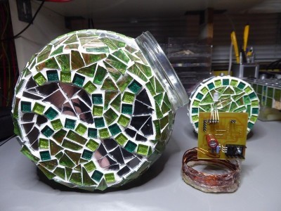image9 Wireless power receiver put into the glass work