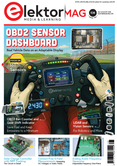 Elektor july aug 2025 cover
