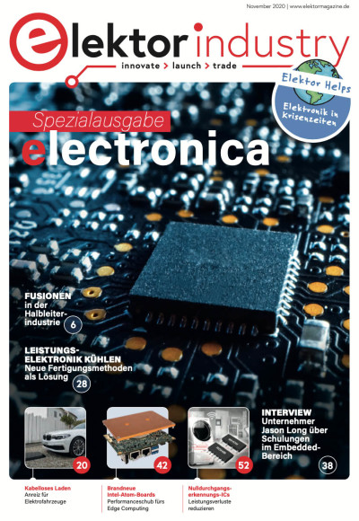 Elektor Industry electronica 2020 Edition cover