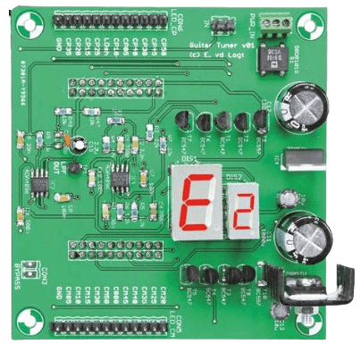 Gitaartuner printplaat