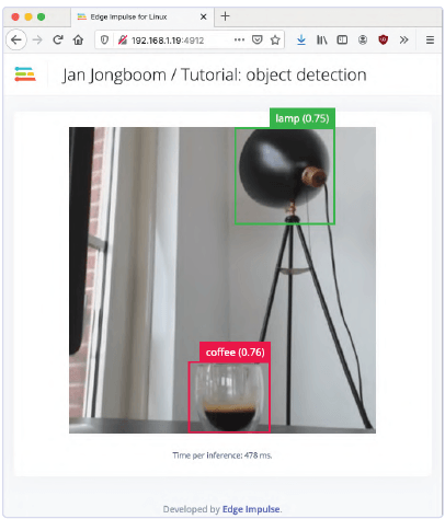 Edge impulse object detection