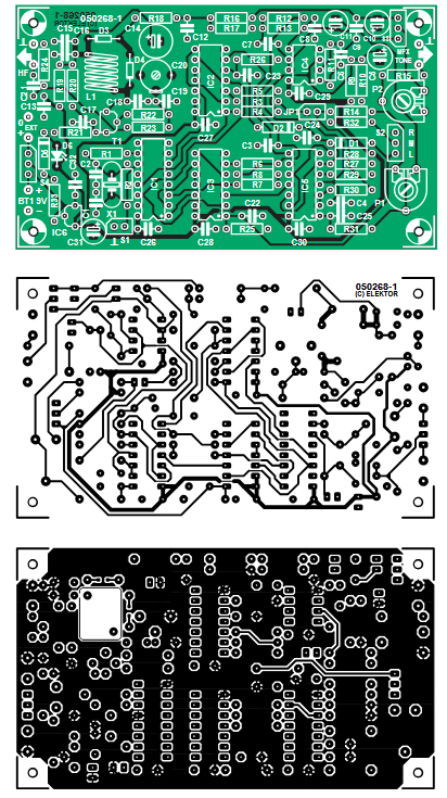 The double-sided PCB
