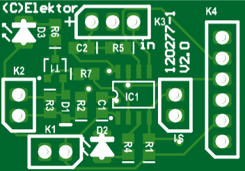 Elektor mini-mute pcb