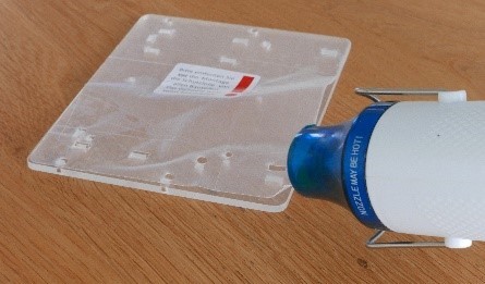 Sand clock remove film