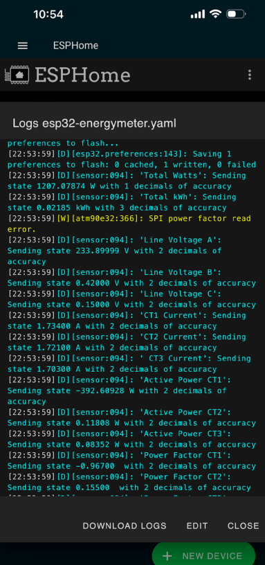 Final calibration results