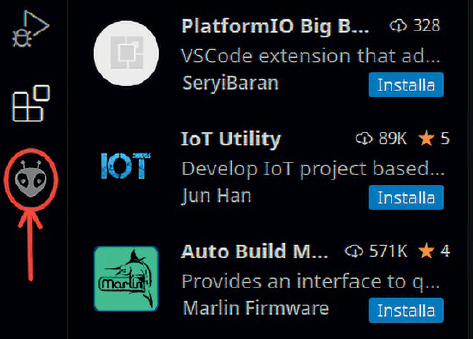 Figure 4: The icon of newly installed PlatformIO
