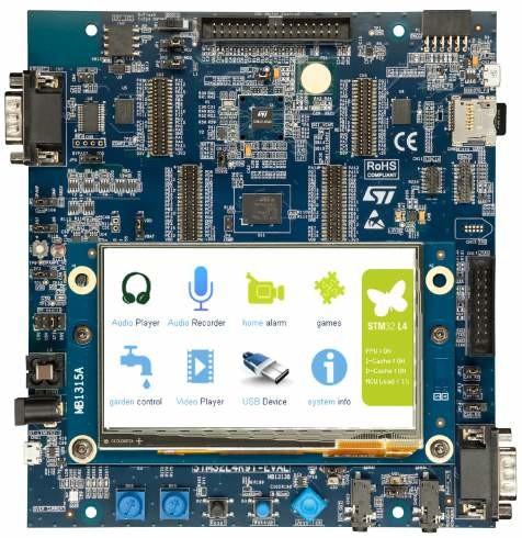 stm32l4r9i-eval kit with display mb1315