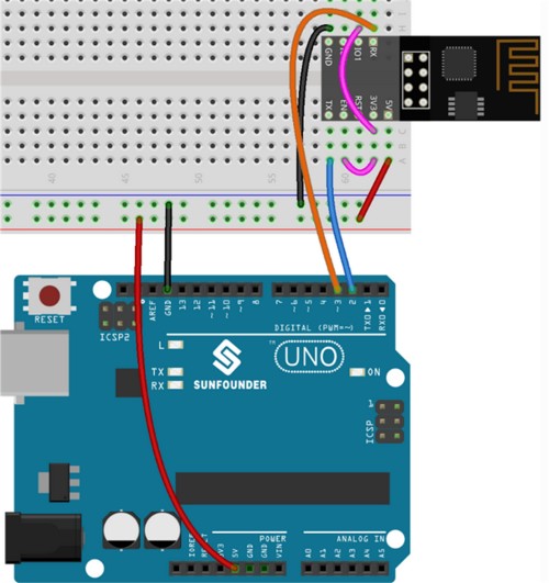Arduino Projects - wiring diagram.