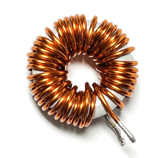 A toroidal-core inductor 