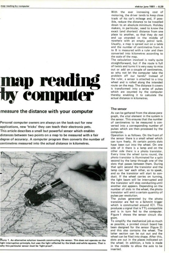 Elektor 1981 map reading computer