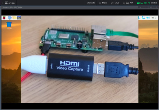PiKVM with USB dongle