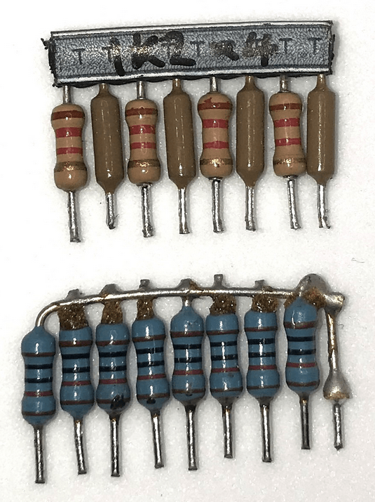 Simple discrete resistor networks