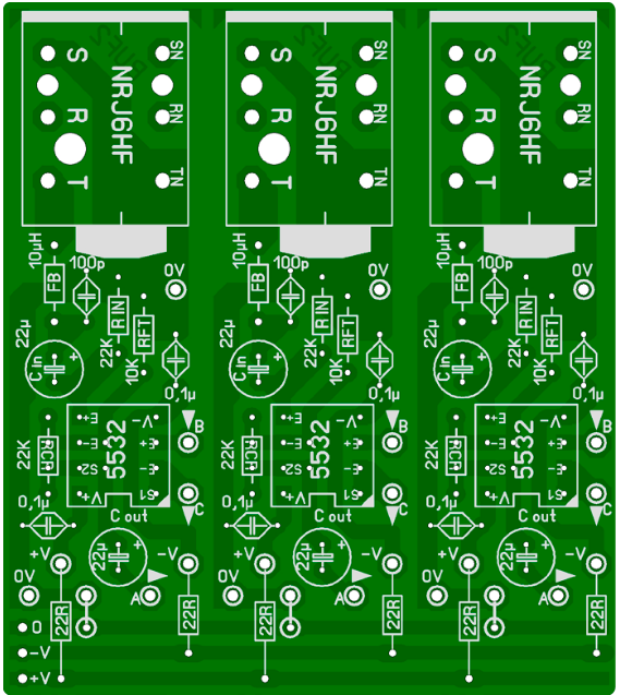 PCB input silkscreen