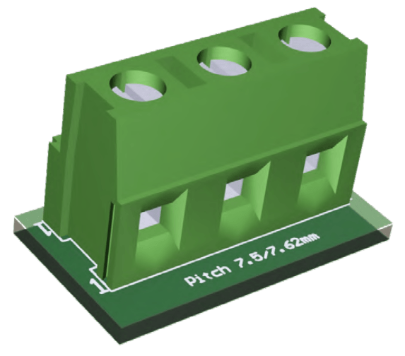  No-compromise solution through 7.5/7.62 mm pitch screw terminal