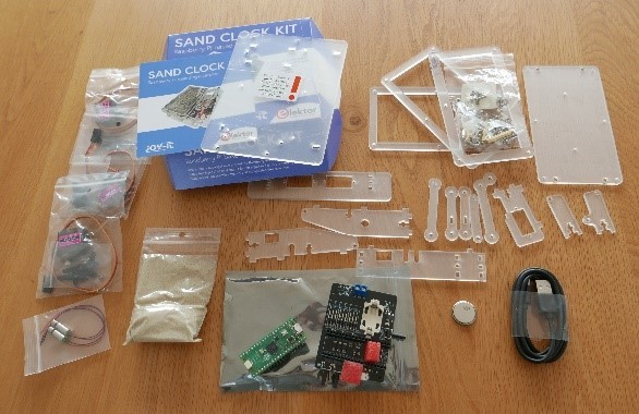 Sand clock kit contents