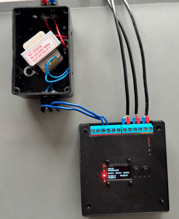 Step-down transformer setup