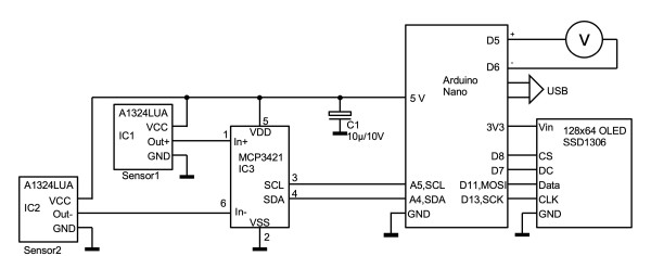 Amp-clamp meter. circuit