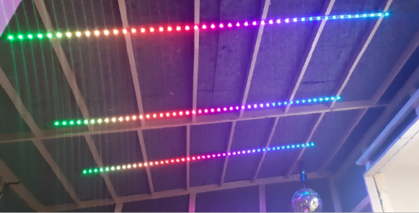Drum booth LED strips