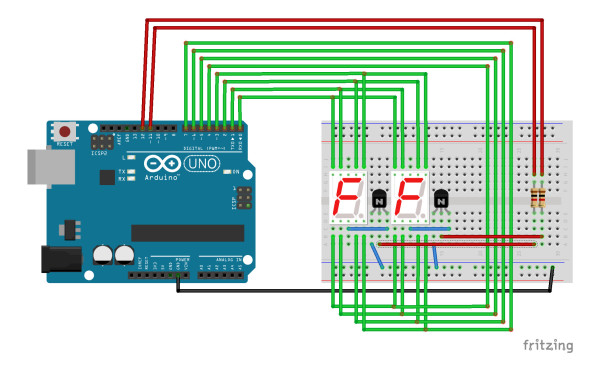 7 Segment Multiplexing with Arduino UNO